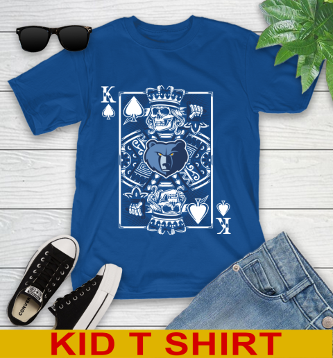 Memphis Grizzlies NBA Basketball The King Of Spades Death Cards Shirt Youth T-Shirt 10
