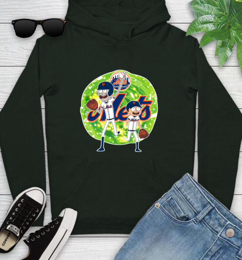 MLB New York Mets Rick And Morty Baseball Sports Youth Hoodie 13