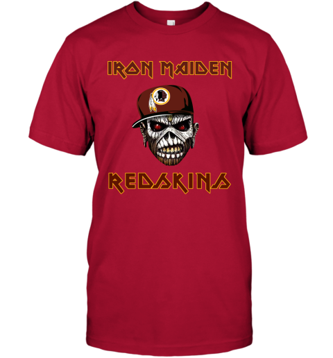 NFL Washington Redskins Iron Maiden Rock Band Music Football Sports OPA2p9H8FEH classic t shirt 2 95 151514 front red