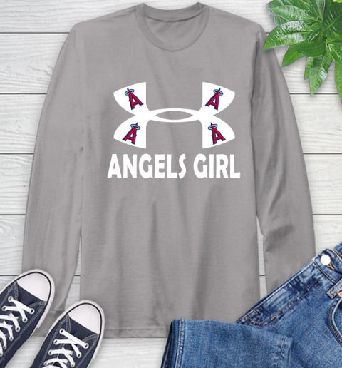 MLB Los Angeles Angels Under Armour Baseball Sports Long Sleeve T-Shirt 6