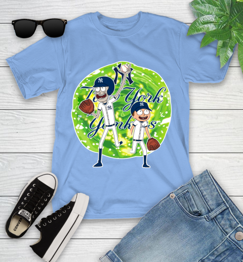 MLB New York Yankees Rick And Morty Baseball Sports Youth T-Shirt 11