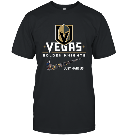 NHL Team Vegas Golden Knights x Nike Just Hate Us Hockey Unisex Jersey Tee