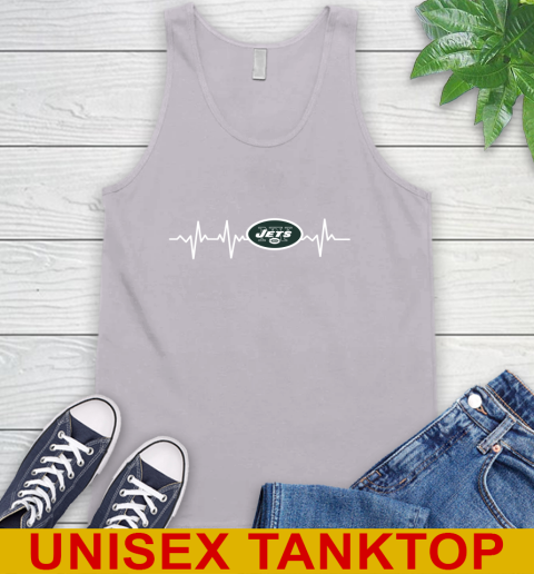 New York Jets NFL Football Heart Beat Shirt Tank Top 3