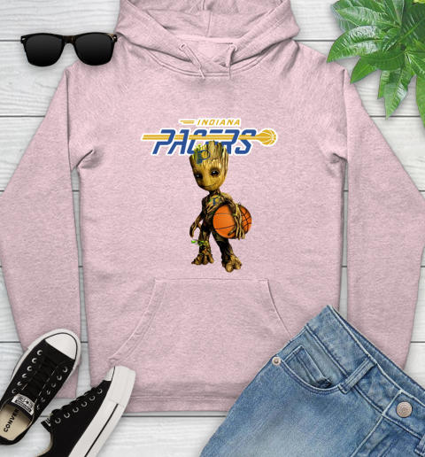 Indiana Pacers NBA Basketball Groot Marvel Guardians Of The Galaxy Youth Hoodie 10