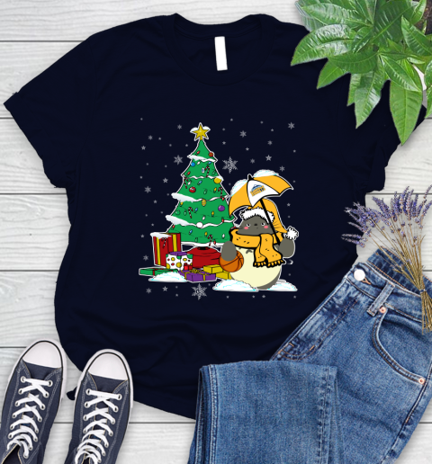 Denver Nuggets NBA Basketball Cute Tonari No Totoro Christmas Sports Women's T-Shirt 2