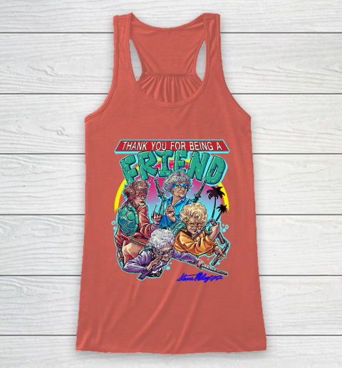 Golden Girls Tshirt Thank You For Being A Friend Ninja Turtles Racerback Tank 3