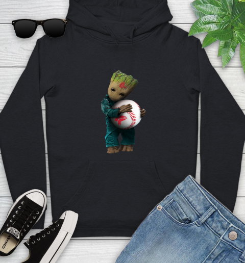 MLB Groot Guardians Of The Galaxy Baseball Sports Boston Red Sox Youth Hoodie 2