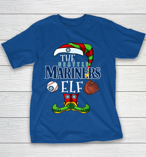 Seattle Mariners Christmas ELF Funny MLB Youth T-Shirt 6