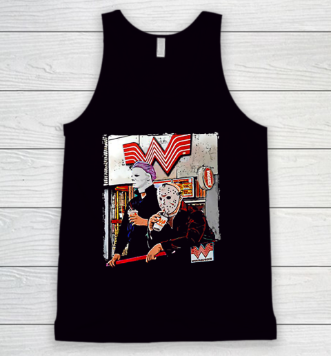 Michael Myers and Jason Voorhees drinking Whataburger Tank Top