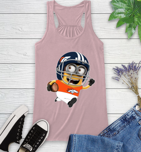 NFL Denver Broncos Minions Disney Football Sports Racerback Tank 11