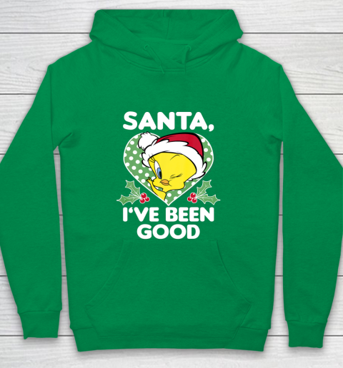 Looney Tunes Christmas Tweety Bird Santa I ve Been Good Youth Hoodie 4