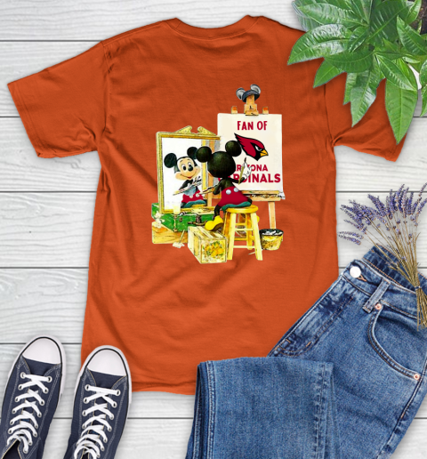 NFL Football Arizona Cardinals Mickey Drawing Shirt 84
