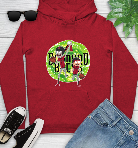MLB Arizona Diamondbacks Rick And Morty Baseball Sports Youth Hoodie 11
