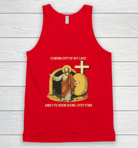 Coming Out Of My Cave Jesus Tank Top 4