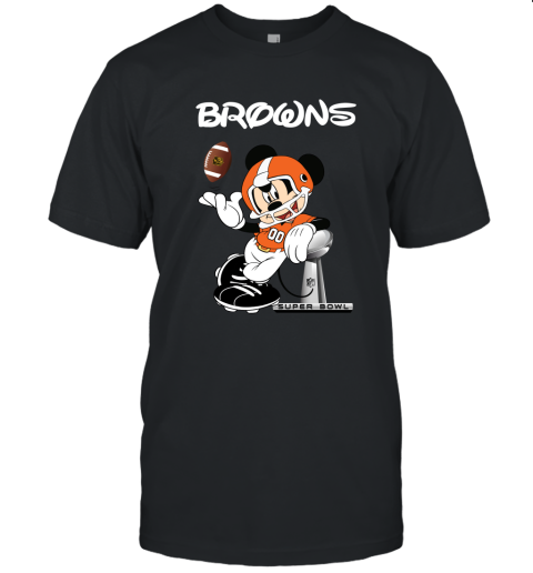 Mickey Browns Taking The Super Bowl Trophy Football Unisex Jersey Tee