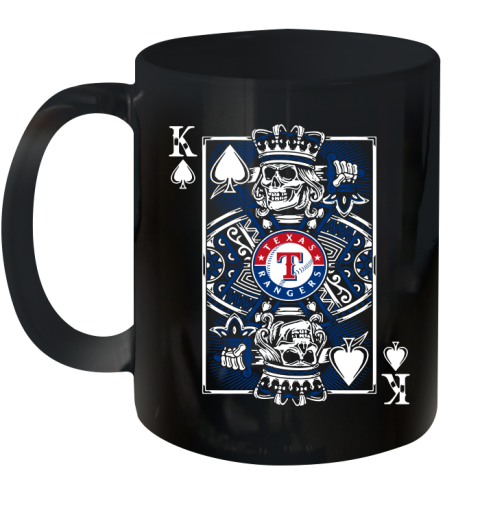 Texas Rangers MLB Baseball The King Of Spades Death Cards Shirt Ceramic Mug 11oz