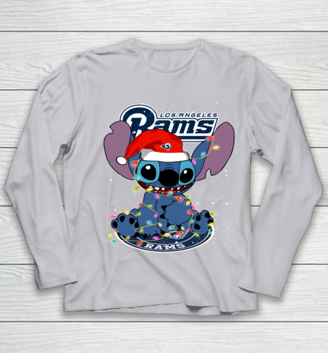 Los Angeles Rams NFL Football noel stitch Christmas Youth Long Sleeve 3