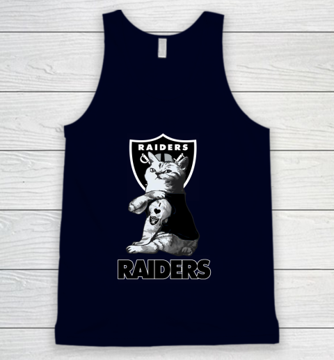 NFL Football My Cat Loves Oakland Raiders Tank Top 3 NFL Football My Cat Loves Oakland Raiders Tank Top - Image 3