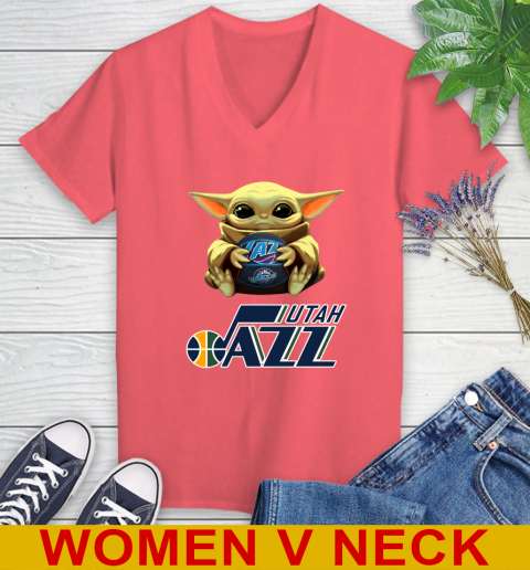 NBA Basketball Utah Jazz Star Wars Baby Yoda Shirt 83