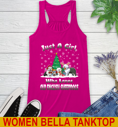 Christmas Just a girl who love old english sheepdogs dog pet lover 42