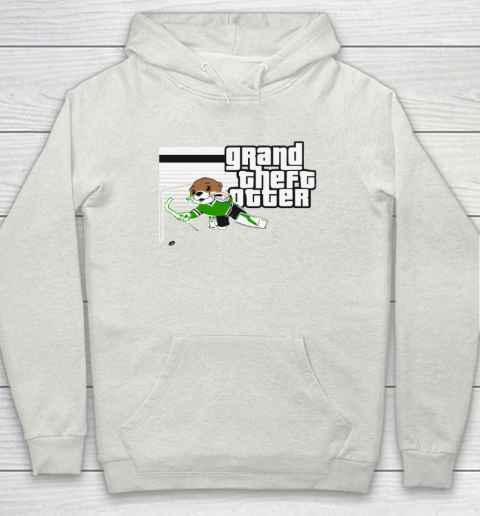 Jake Oettinger Grand Theft Otter Dallas Hockey Hoodie 8