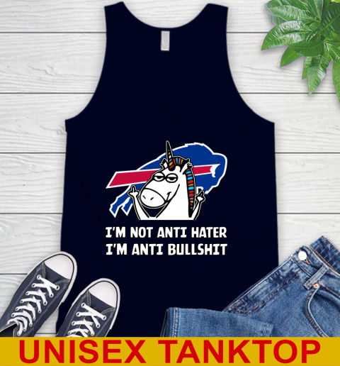 Buffalo Bills NFL Football Unicorn I'm Not Anti Hater I'm Anti Bullshit Tank Top 3