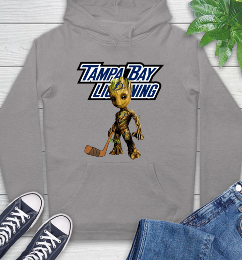 Tampa Bay Lightning NHL Hockey Groot Marvel Guardians Of The Galaxy Hoodie 6