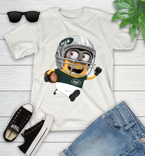 NFL New York Jets Minions Disney Football Sports Youth T-Shirt