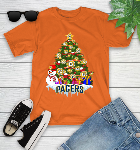 Indiana Pacers Merry Christmas NBA Basketball Sports Youth T-Shirt 7