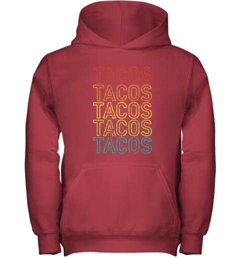 ktd5 vintage mexicantacos youth hoodie 43 front red