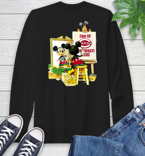 MLB Baseball Cincinnati Reds Mickey Drawing Shirt 54