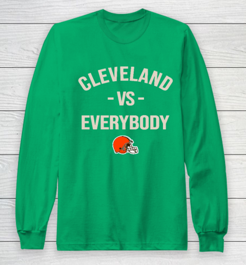 Cleveland Browns Vs Everybody Long Sleeve T-Shirt 4