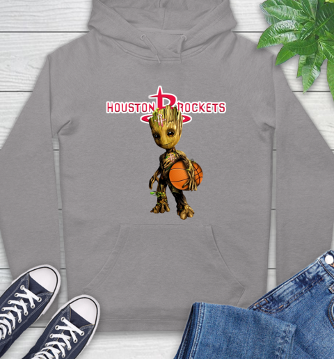 Houston Rockets NBA Basketball Groot Marvel Guardians Of The Galaxy Hoodie 6