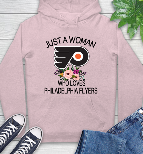 NHL Just A Woman Who Loves Philadelphia Flyers Hockey Sports Hoodie 7