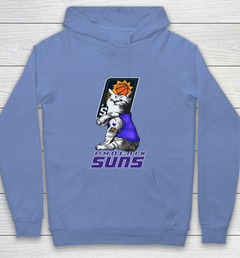 NBA Basketball My Cat Loves Phoenix Suns Youth Hoodie 8