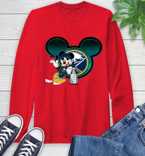 NHL Buffalo Sabres Stanley Cup Mickey Mouse Disney Hockey T Shirt Long Sleeve T-Shirt 10