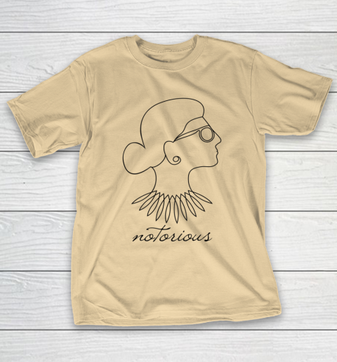 Notorious RBG Ruth Bader Ginsburg Profile Line Drawing T-Shirt 5