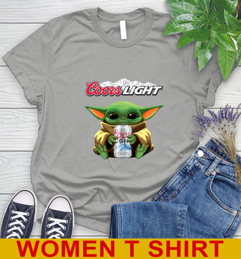 Star Wars Baby Yoda Hugs Coors Beer Shirt 99