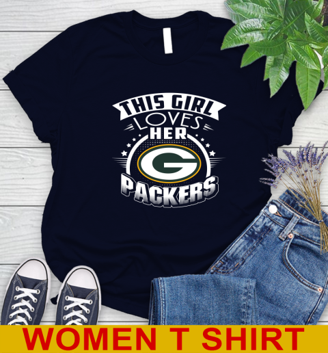 Green Bay Packers NFL Football This Girl Loves Her Team 86