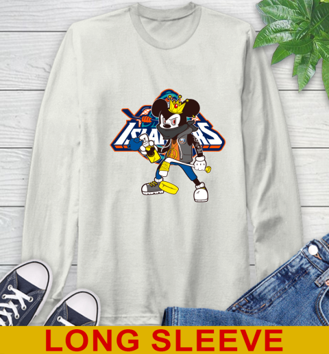 New York Islanders NHL Hockey Mickey Peace Sign Sports Long Sleeve T-Shirt 12