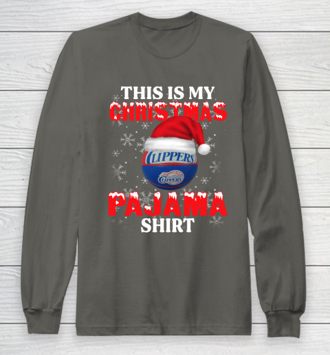 LA Clippers This Is My Christmas Pajama Shirt NBA Long Sleeve T-Shirt 5