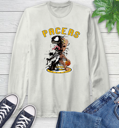 NBA Indiana Pacers Basketball Venom Groot Guardians Of The Galaxy Long Sleeve T-Shirt 12