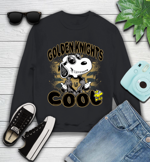 NHL Hockey Vegas Golden Knights Cool Snoopy Shirt Youth Sweatshirt