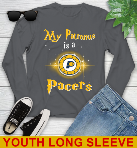 NBA Basketball Harry Potter My Patronus Is A Indiana Pacers Youth Long Sleeve 9