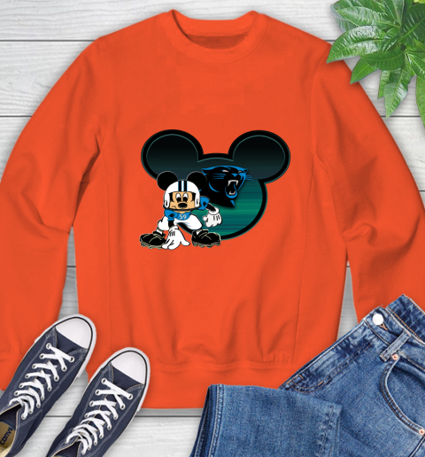 NFL Carolina Panthers Mickey Mouse Disney Football T Shirt Sweatshirt 4
