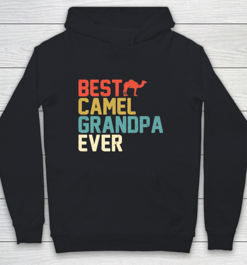 Grandpa Funny Gift Apparel  Best Camel Grandpa Ever Retro Grandpa Gifts Youth Hoodie