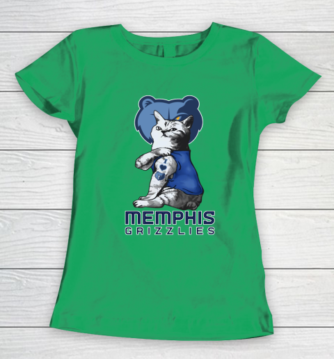 NBA Basketball My Cat Loves Memphis Grizzlies Women's T-Shirt 5