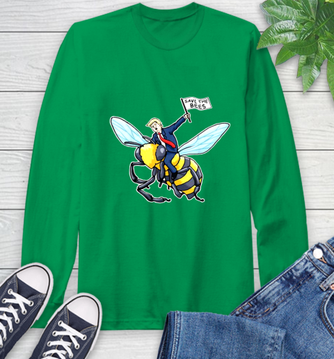 Save The Bees Donald Trump shirt Long Sleeve T-Shirt 7