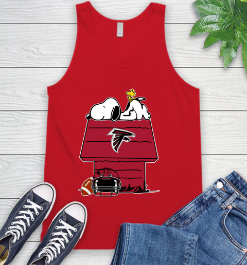 Atlanta Falcons NFL Football Snoopy Woodstock The Peanuts Movie Tank Top 6