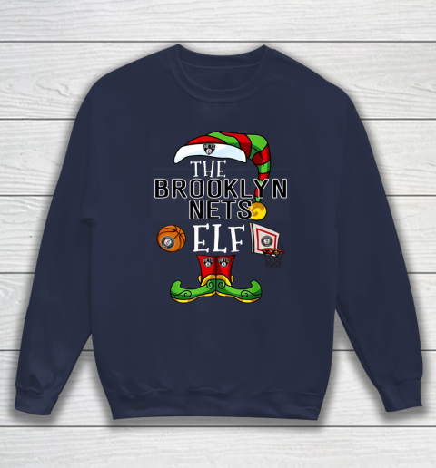 Brooklyn Nets Christmas ELF Funny NBA Sweatshirt 2